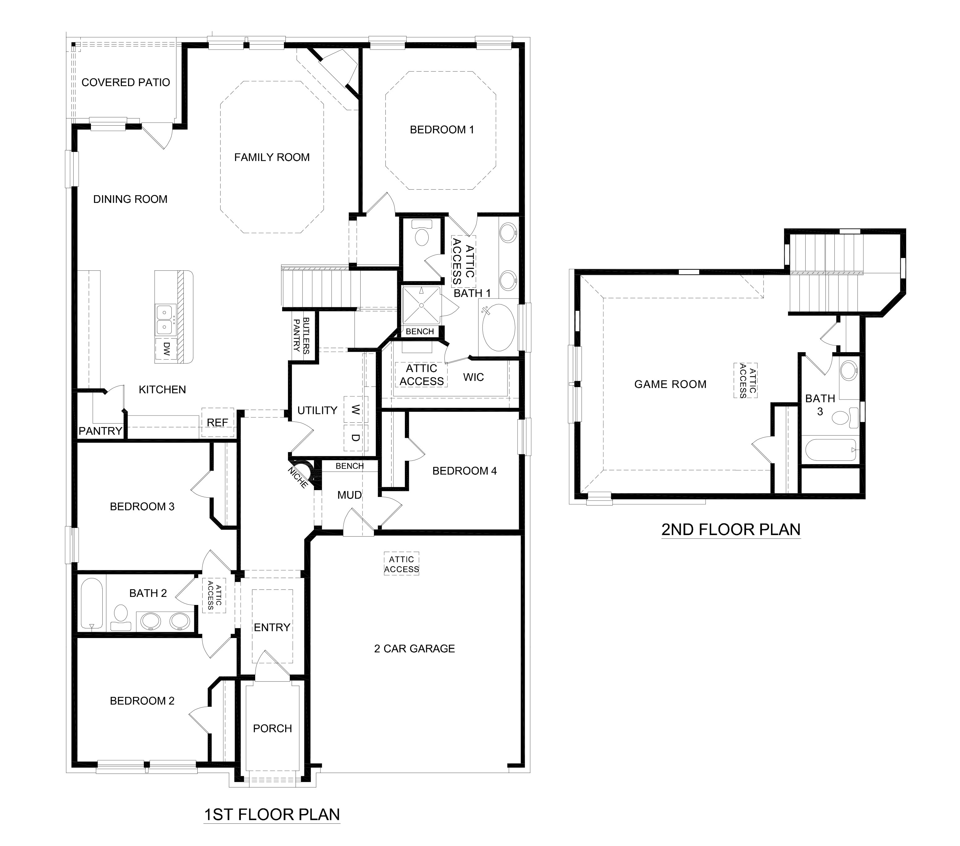 2956 Ivery floorplan rendering - the Woods at Lindsey Place in Anna TX