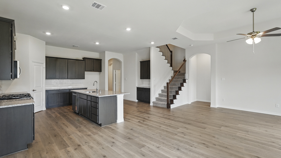 2956 Elevation F Kitchen Gallery Image The Woods at Lindsey Place Anna TX