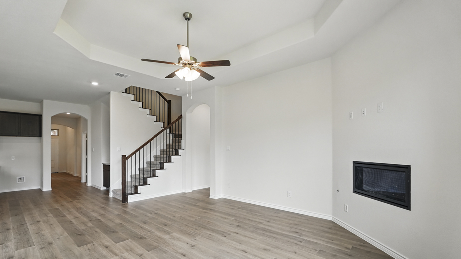 2956 Elevation F Living Gallery Image The Woods at Lindsey Place Anna TX