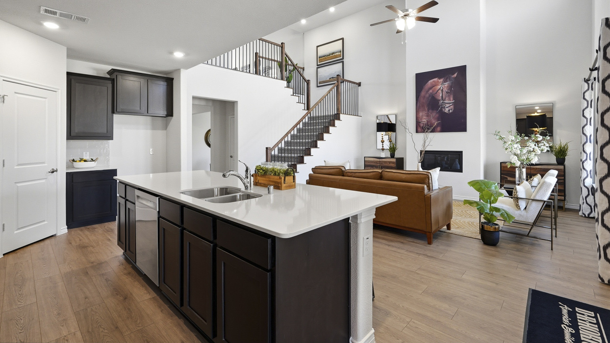 Evergreen Floorplan Kitchen Gallery Image-The Woods at Lindsey Place in Anna, Tx