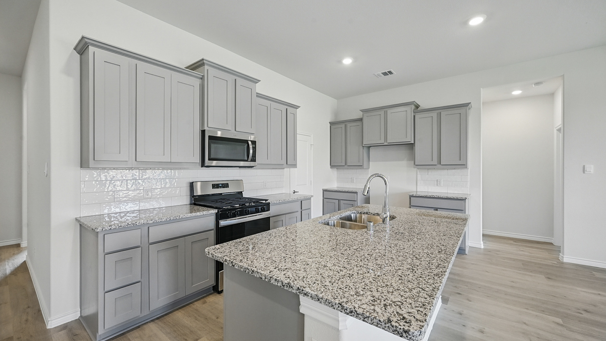 Granby Floorplan Elevation A Kitchen Gallery Image - The Woods at Lindsey Place in Anna, TX