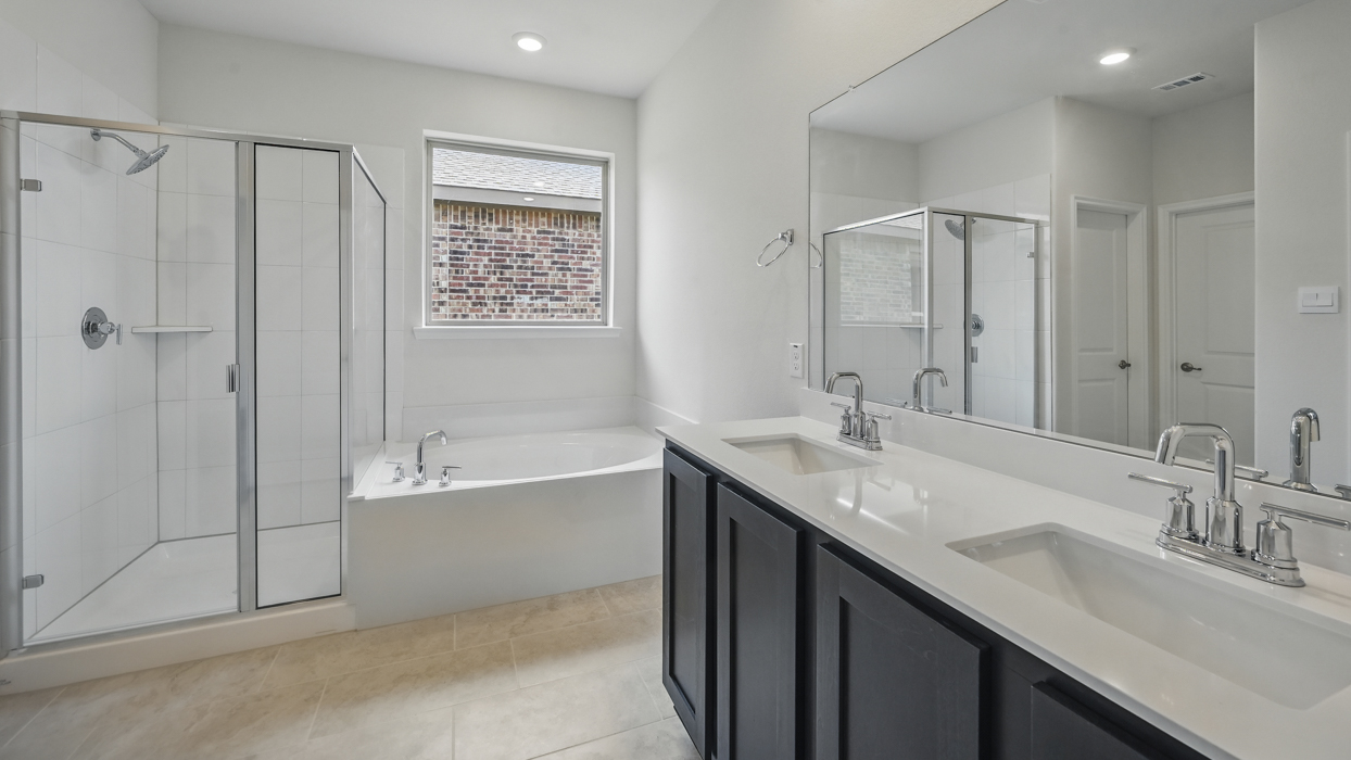 H50H Harbour Floorplan Elevation B Bathroom Gallery Image-The Woods at Lindsey Place in Anna, TX