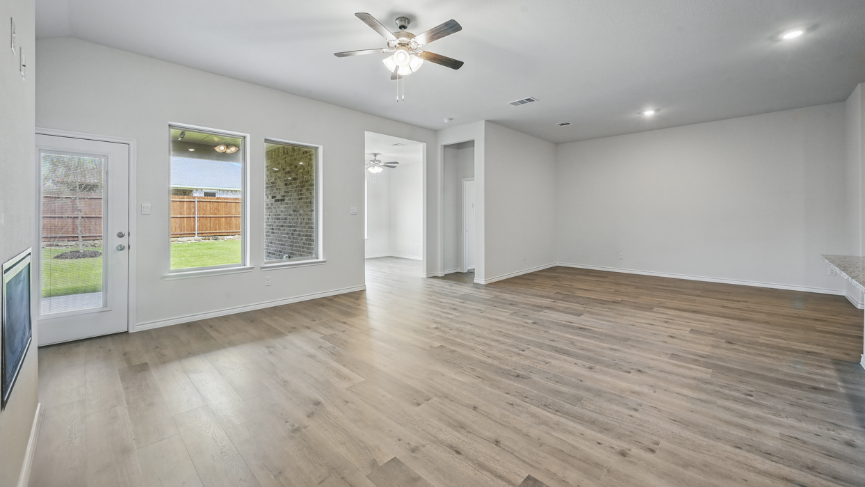 H50H Harbour Floorplan Elevation B LivingGallery Image-The Woods at Lindsey Place in Anna, TX