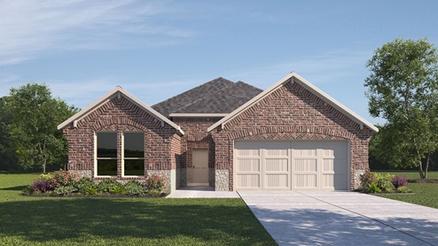 1897 Durango floorplan elevation E rendering - the Woods at Lindsey Place in Anna TX