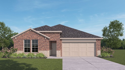 2054 Vail floorplan elevation E rendering - the Woods at Lindsey Place in Anna TX