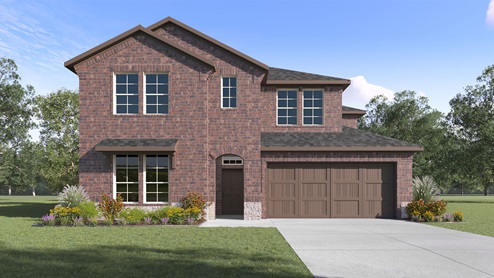 2868 Englewood floorplan elevation E rendering - the Woods at Lindsey Place in Anna TX