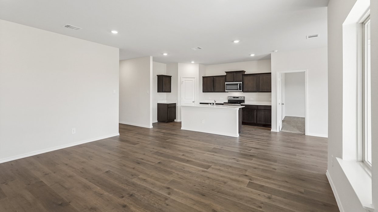 X40H Floorplan Elevation B Kitchen Rendering Stuart Ridge Denton Texas