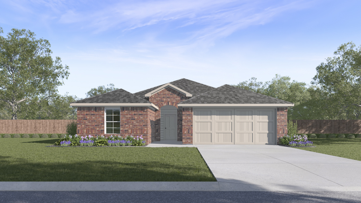 X40H Floorplan Elevation A Exterior Rendering Stuart Ridge Denton Texas