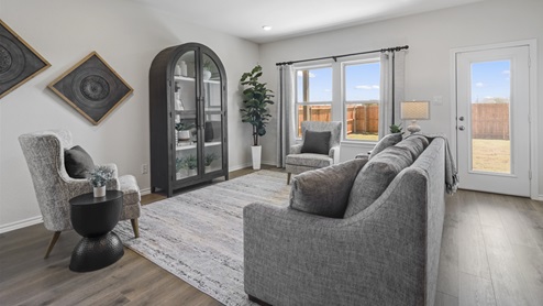 X40P Perry Floorplan Exterior Living Gallery Image Stuart Ridge in Denton, TX