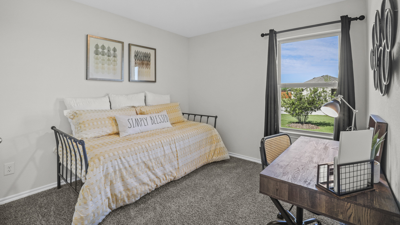 X40T Travis Plan Elevation B Exterior Bedroom Gallery Image-Stuart Ridge in Denton, TX