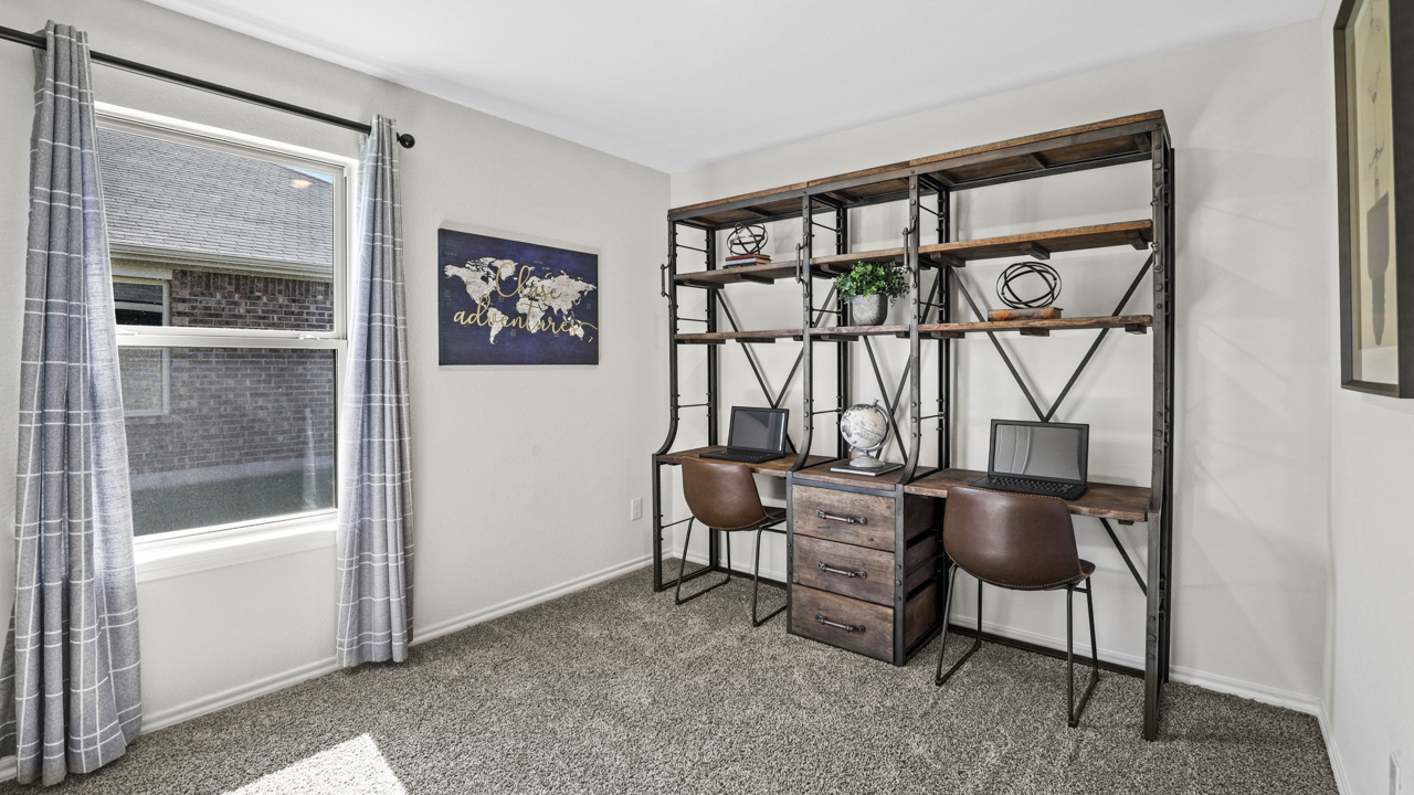 X40T Travis Plan Elevation B Exterior Bedroom Gallery Image-Stuart Ridge in Denton, TX