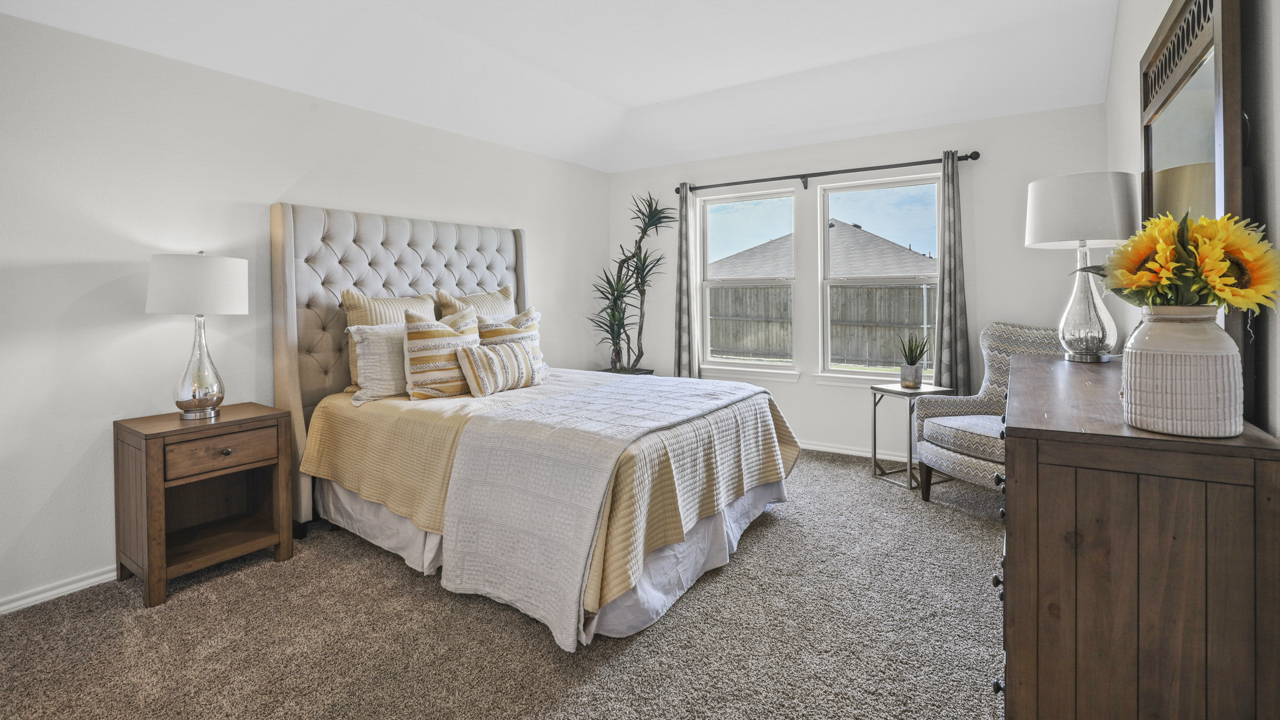 X40T Travis Plan Elevation B Exterior Bedroom Gallery Image-Stuart Ridge in Denton, TX