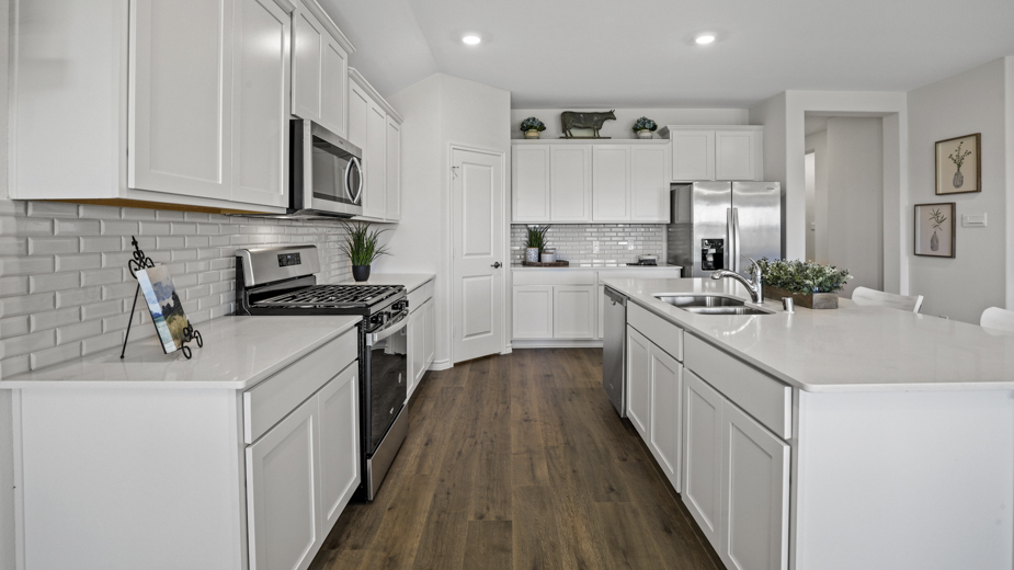 H106 Floorplan Elevation BKitchen Gallery image Sutton Fields Aubrey Texas