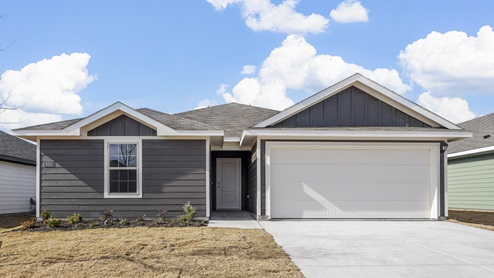 X40B Bellvue floorplan elevation R Exterior Gallery Image - Ranger Crossing in Princeton TX