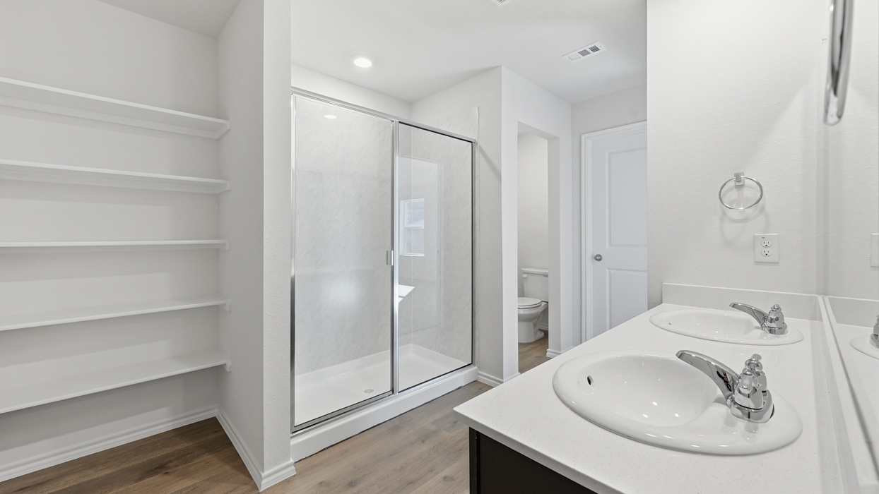 Camber Floorplan Elevation T Bathroom Gallery Image - Windrose in Pilot Point, TX