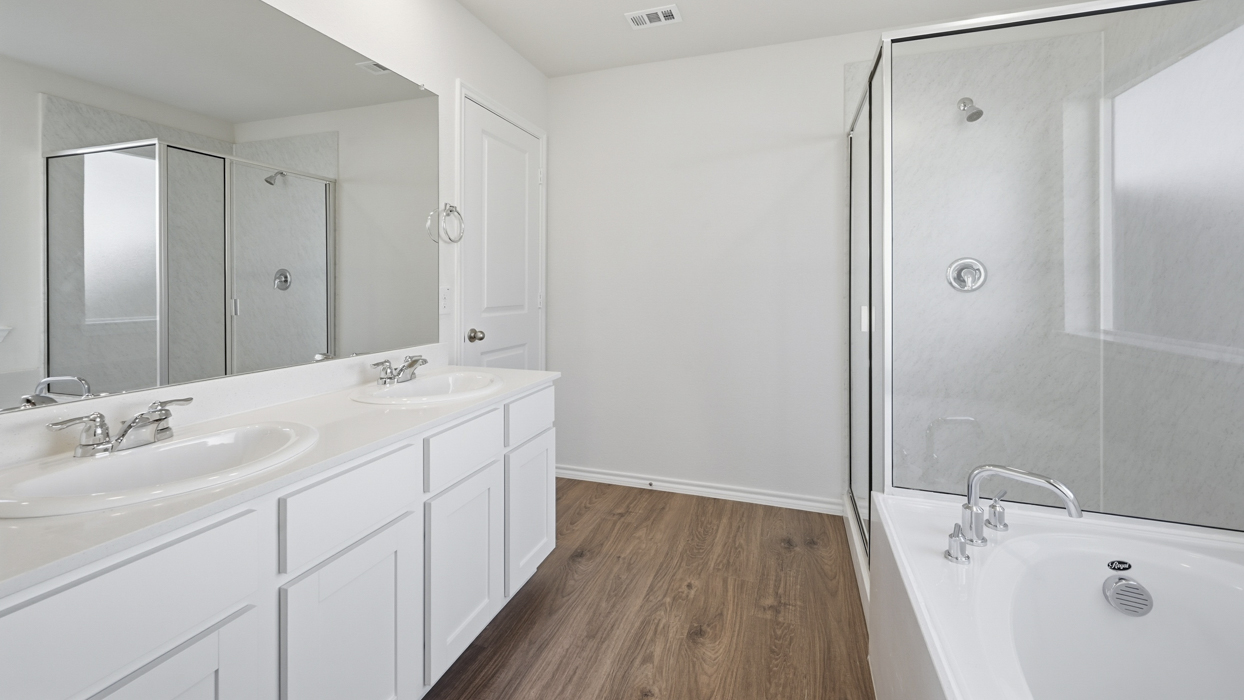 Camber Floorplan Elevation V Bathroom Gallery Image - Windrose in Pilot Point, TX