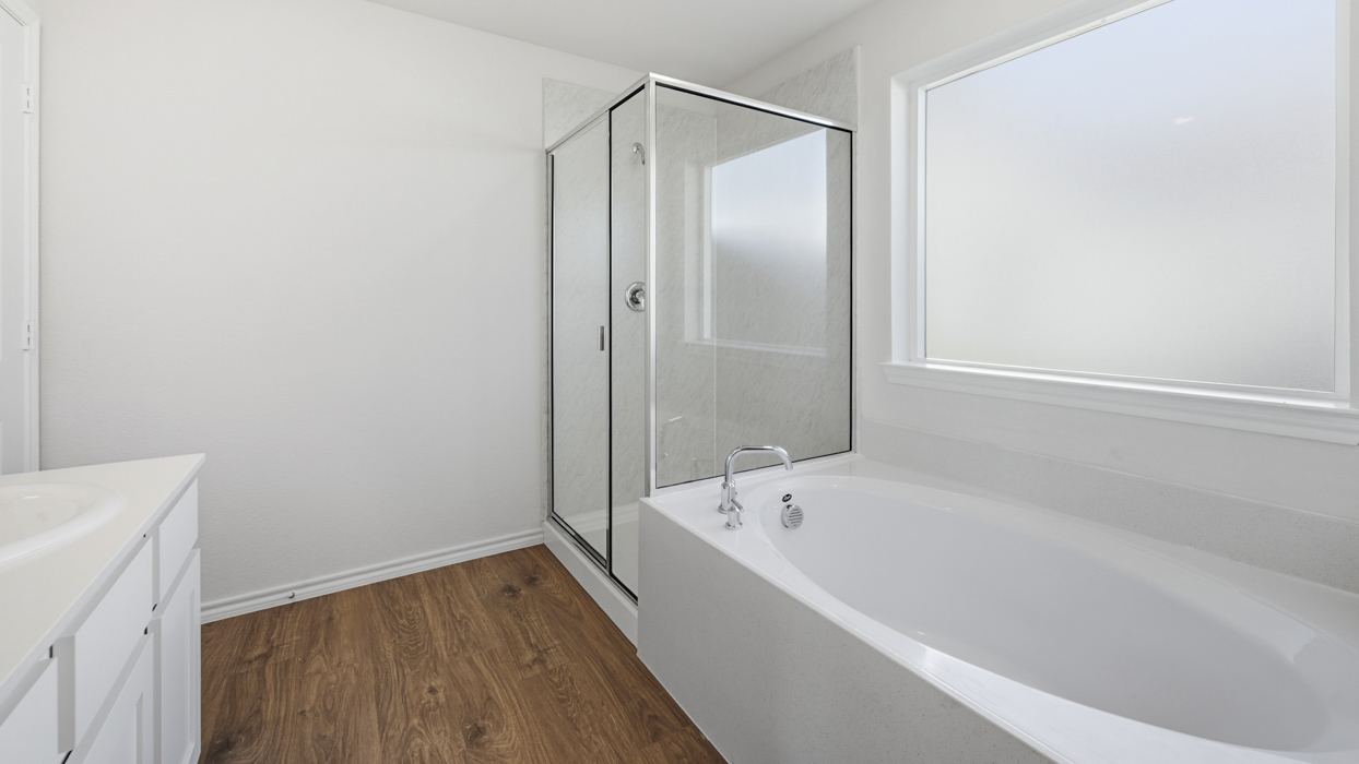 Camber Floorplan Elevation V Bathroom Gallery Image - Windrose in Pilot Point, TX