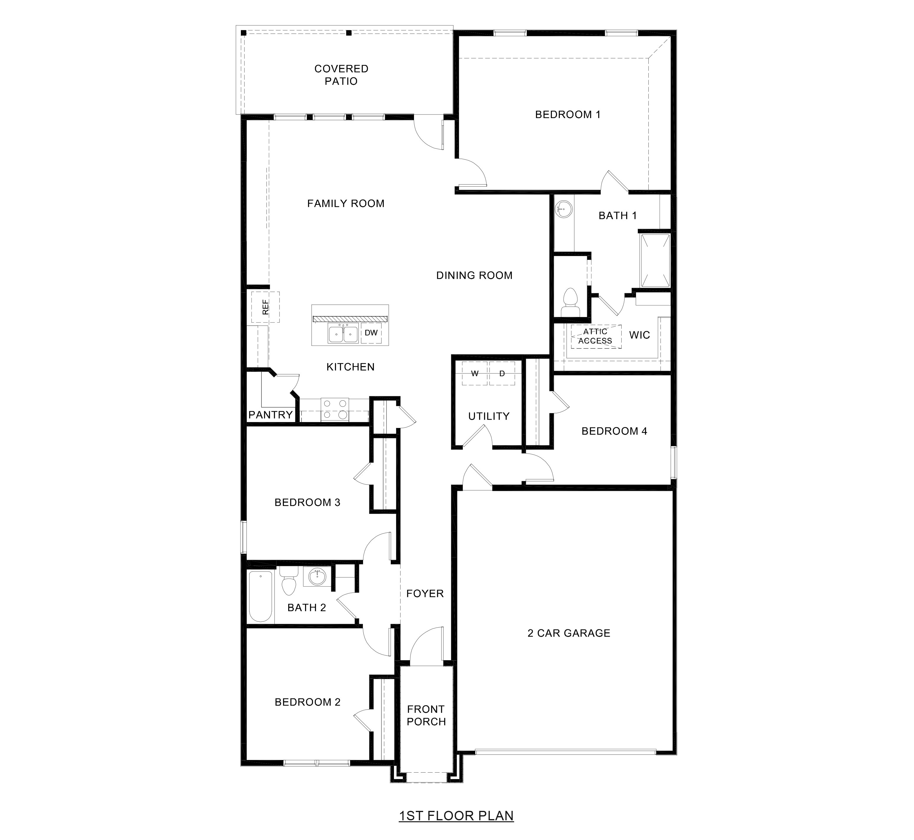 P40J Jayhawk floorplan rendering - Windrose in Pilot Point TX