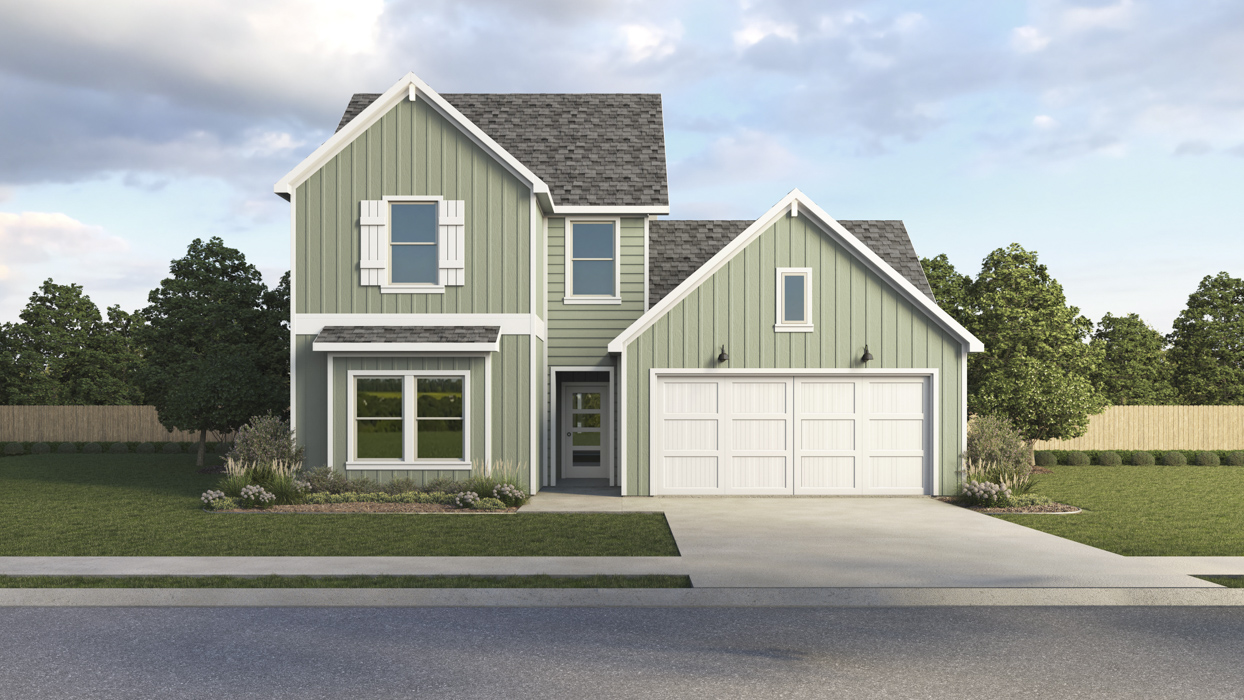 Mercury Floorplan Elevation T Exterior Rendering - Windrose in Pilot Point, TX