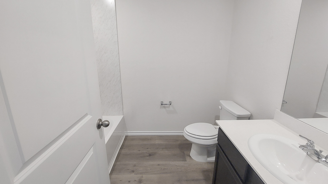 Mercury Floorplan Elevation V Bathroom Gallery Image - Lilybrooke at Legacy Hills in Celina, TX