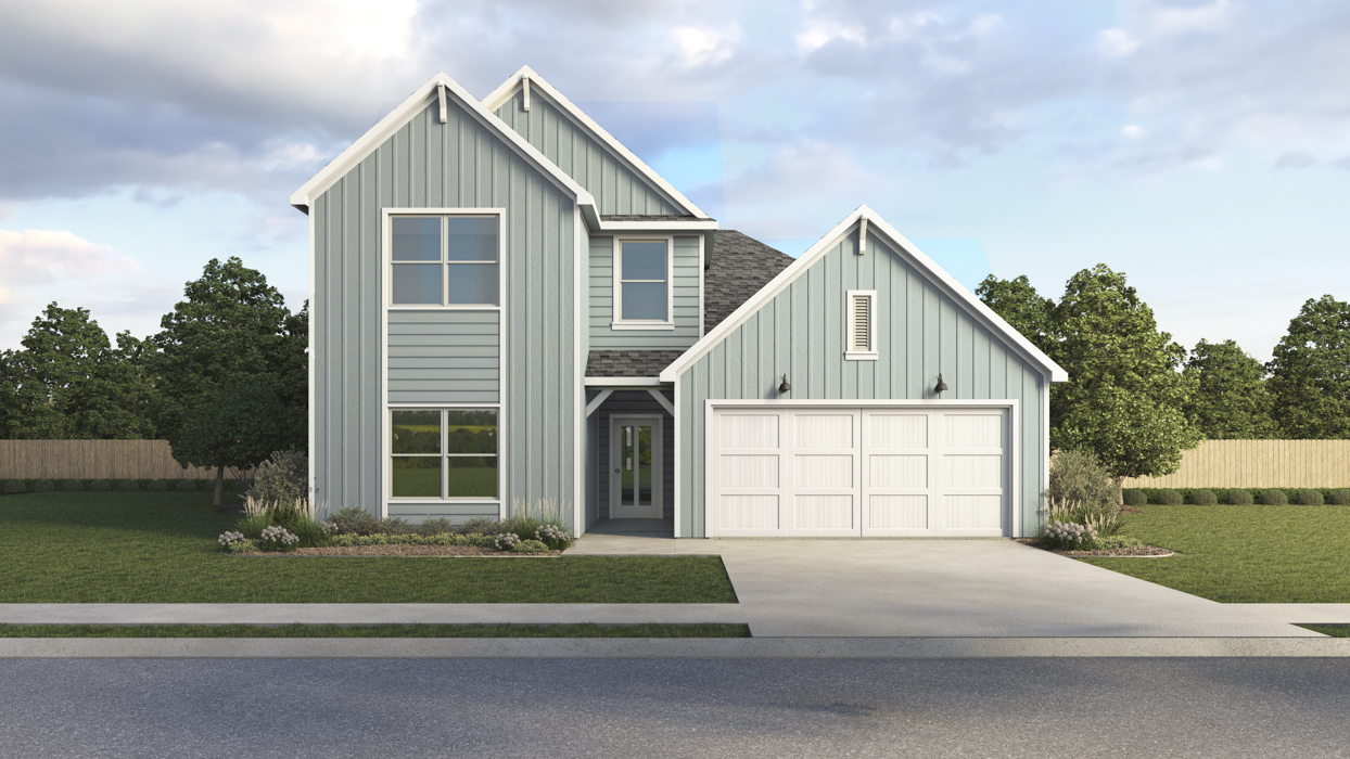 P40M Mercury floorplan elevation V rendering - Windrose in Pilot Point TX