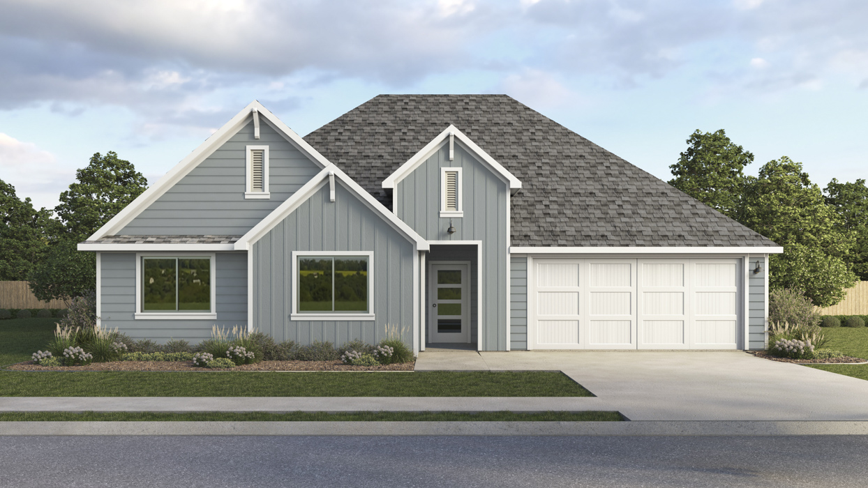 This home — photograph published by the builder
