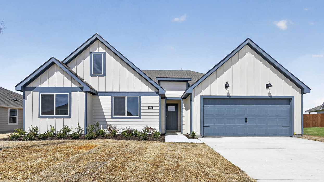 This home — photograph published by the builder