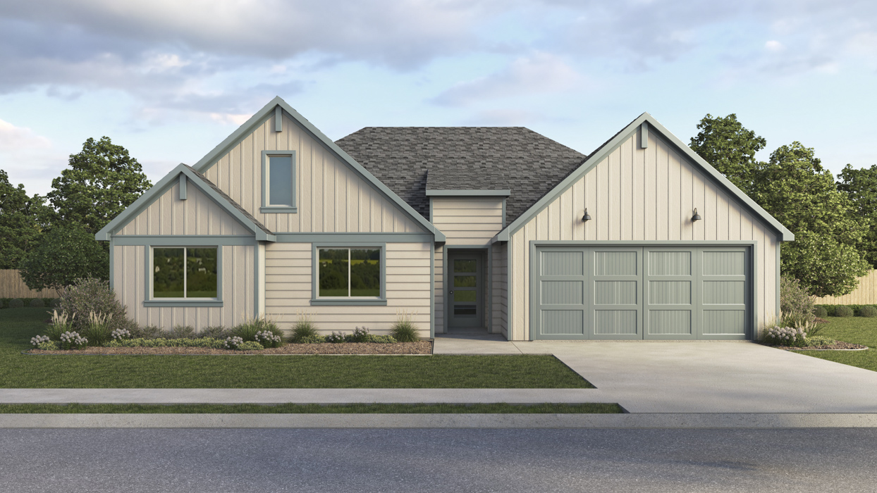 Egret Floorplan Elevation T Exterior Rendering - Windrose in Pilot Point, TX