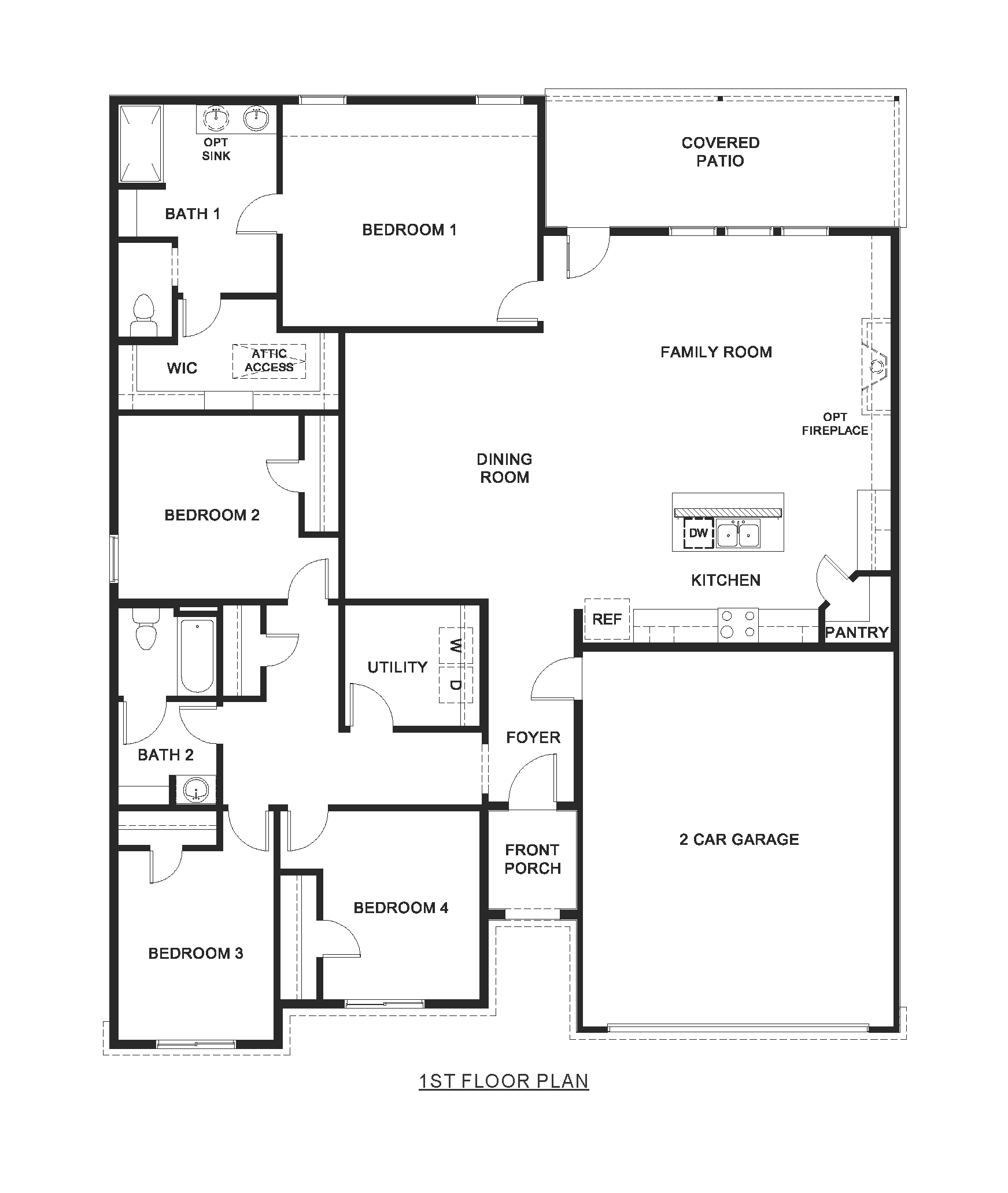 P50E Egret floorplan rendering - Windrose in Pilot Point TX