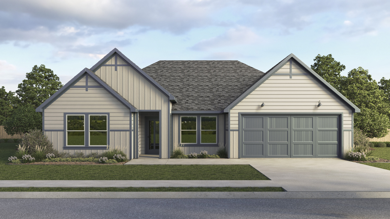 Fiedor Floorplan Elevation V Exterior Rendering - Windrose in Pilot Point, TX