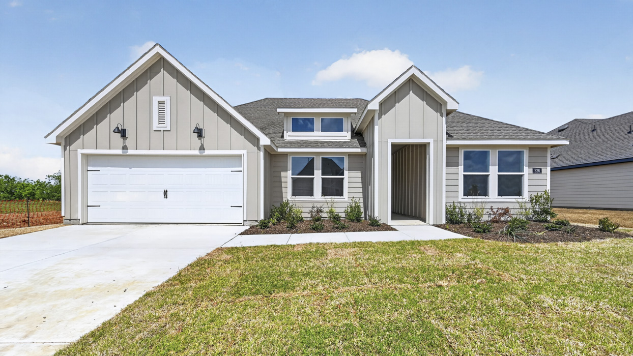 This home — photograph published by the builder