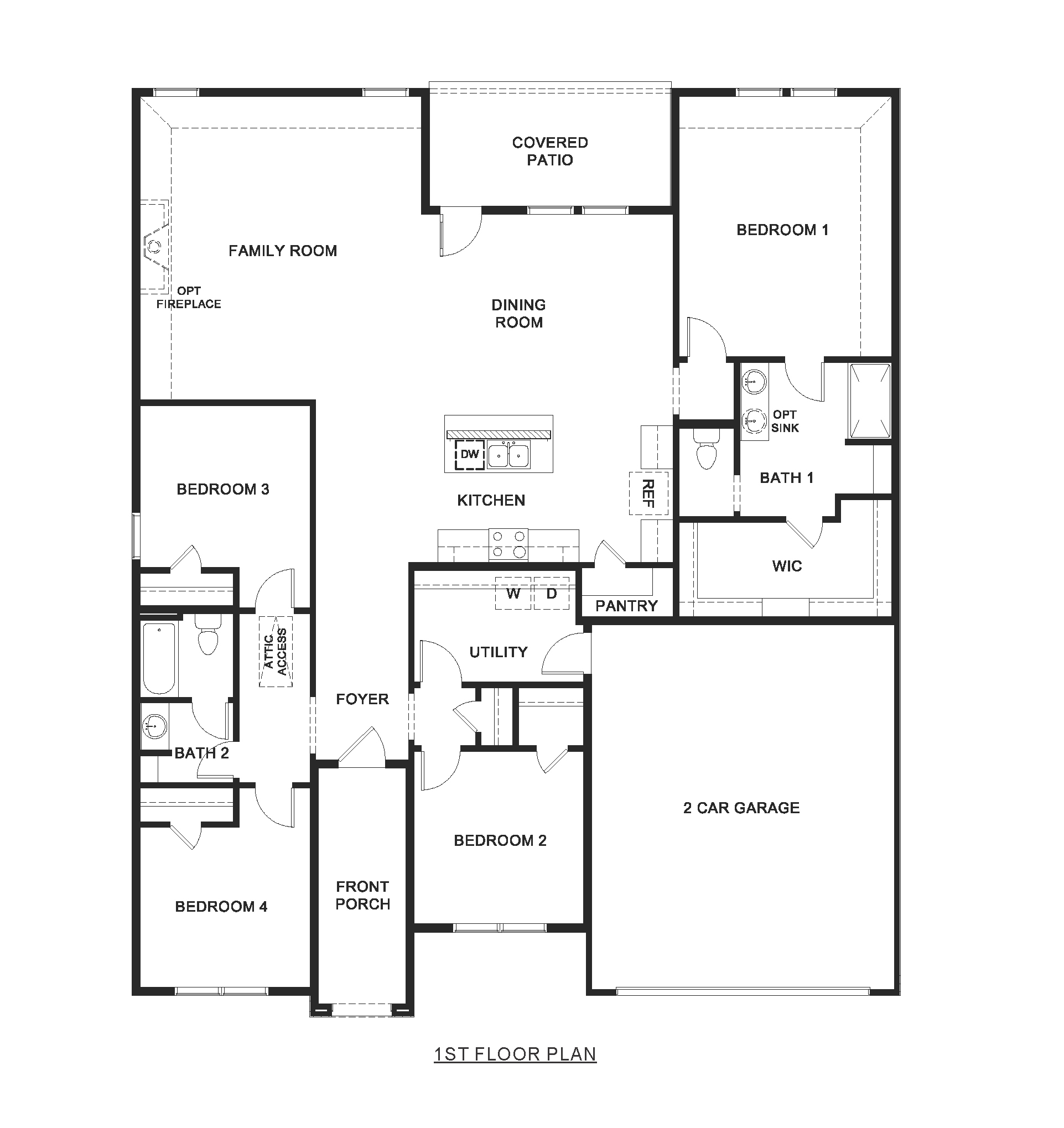 P50G Gail floorplan rendering - Windrose in Pilot Point TX