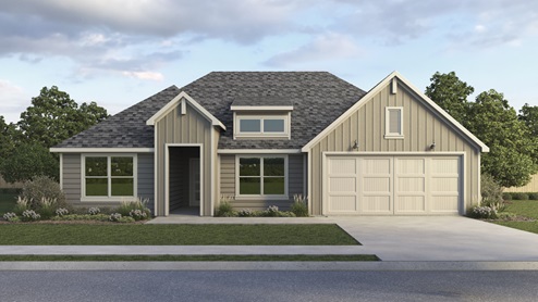 P50G Gail floorplan elevation T rendering - Windrose in Pilot Point TX