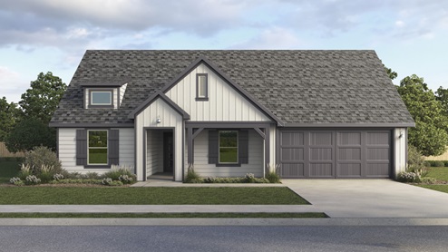 P50G Gail floorplan elevation V rendering - Windrose in Pilot Point TX