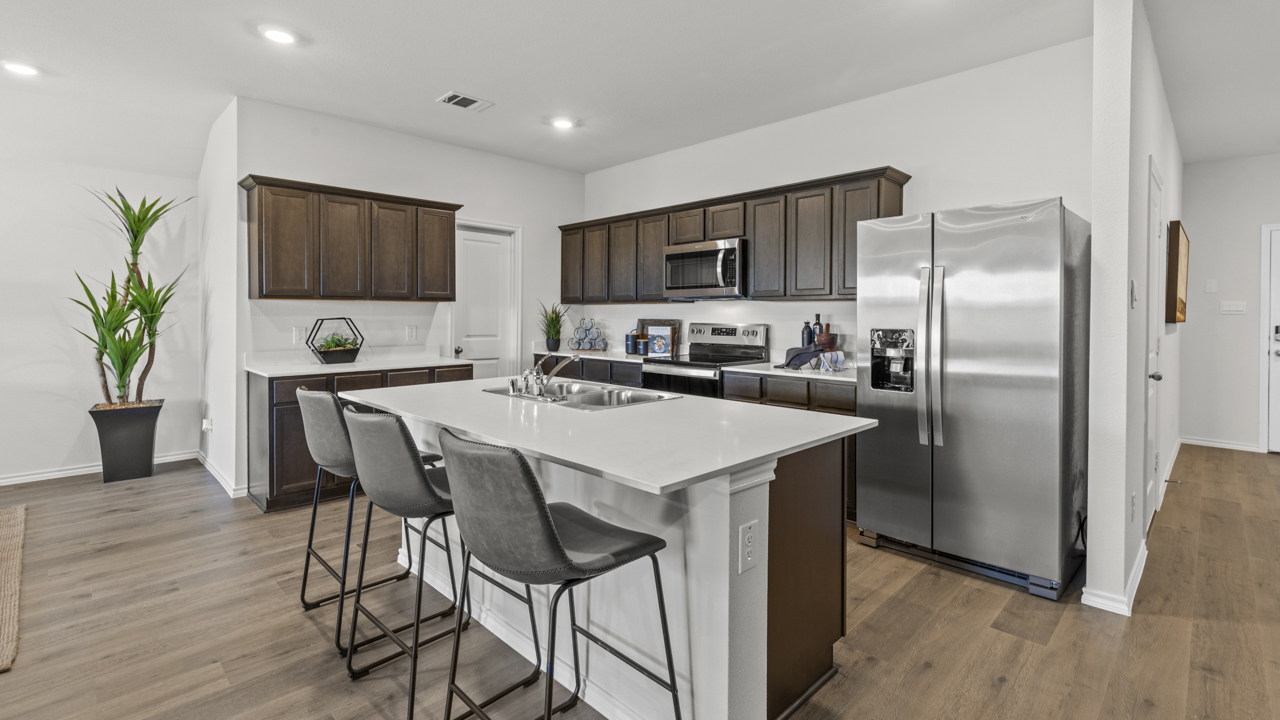 Hangar Floorplan Elevation T Kitchen Gallery Image - Windrose in Pilot Point, TX