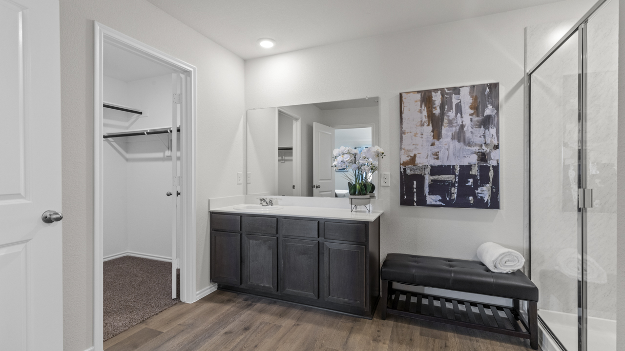 Hangar Floorplan Elevation T Bathroom Gallery Image - Windrose in Pilot Point, TX