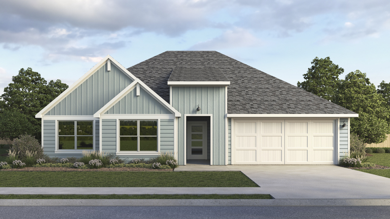 Hangar Floorplan Elevation T Exterior Rendering - Windrose in Pilot Point, TX