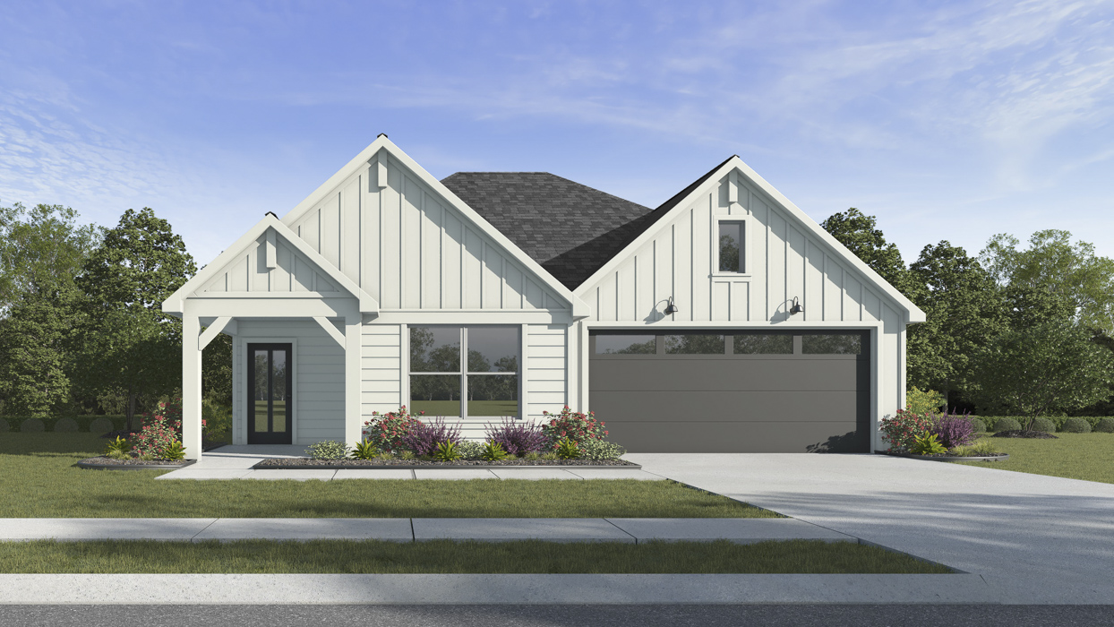 X40C Camden Plan Elevation V Rendering-Enclave at Pecan Creek in Aubrey, TX