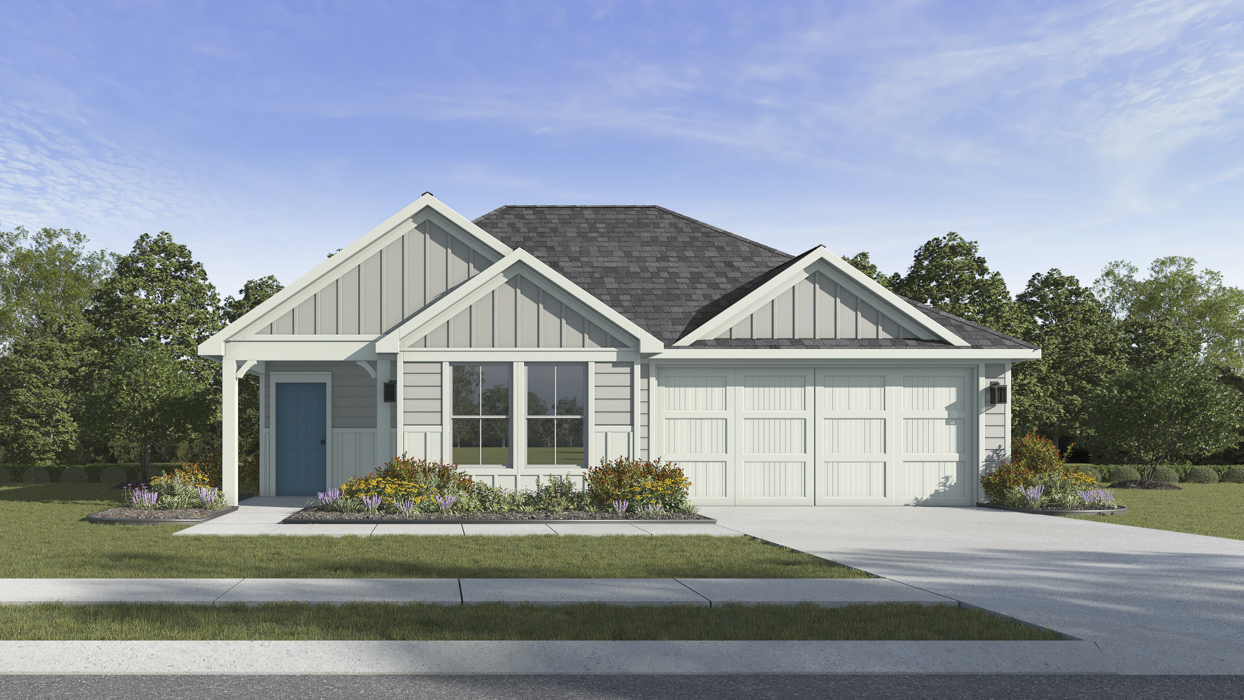 X40C Camden Plan Elevation X Rendering-Enclave at Pecan Creek in Aubrey, TX