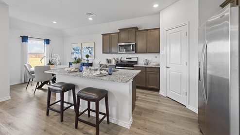 722 Gallop - H40B Brookshire floorplan kitchen gallery image - Winchester Crossing in Princeton TX