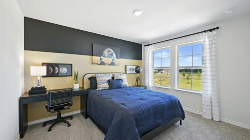 H235 Bastrop Floorplan Elevation F Bedroom Gallery Image-Lilybrooke at Legacy Hills in Celina, TX