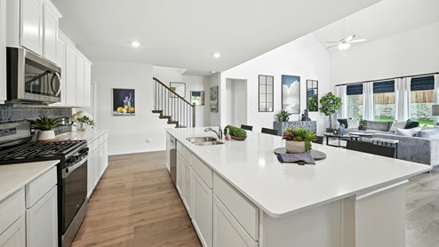 H235 Bastrop Floorplan Elevation F Kitchen Gallery Image-Lilybrooke at Legacy Hills in Celina, TX