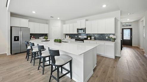 H235 Bastrop Floorplan Elevation F Kitchen Gallery Image-Lilybrooke at Legacy Hills in Celina, TX