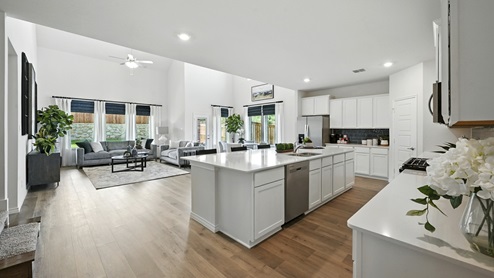 H235 Bastrop Floorplan Elevation F Kitchen Gallery Image-Lilybrooke at Legacy Hills in Celina, TX