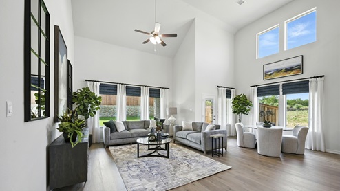 H235 Bastrop Floorplan Elevation F Living Gallery Image-Lilybrooke at Legacy Hills in Celina, TX