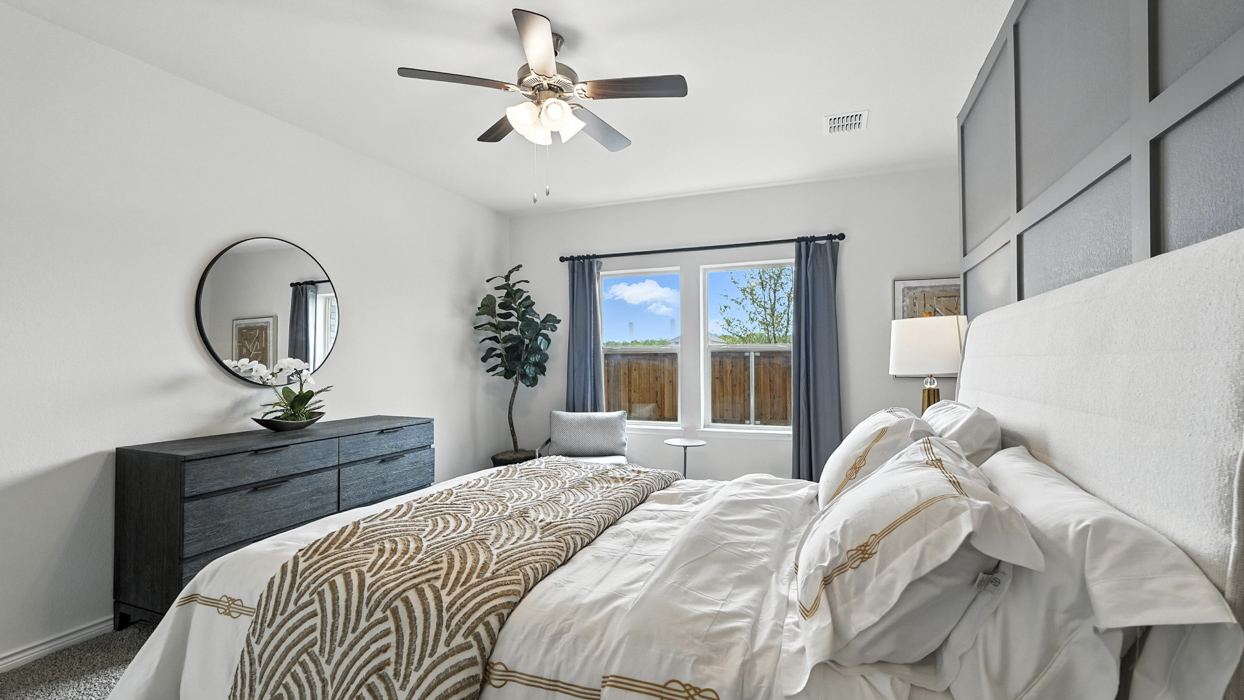 H221 Meridian Floorplan Bedroom Gallery Image-Lilybrooke at Legacy Hills in Celina, TX