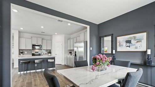 H221 Meridian Floorplan Elevation B Dining Gallery Image-Lilybrooke at Legacy Hills in Celina, TX