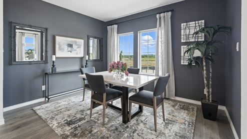 H221 Meridian Floorplan Elevation B Dining Gallery Image-Lilybrooke at Legacy Hills in Celina, TX