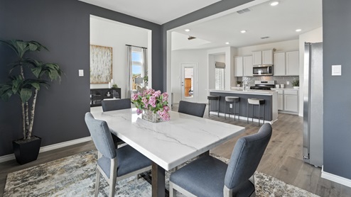 H221 Meridian Floorplan Elevation B Dining Gallery Image-Lilybrooke at Legacy Hills in Celina, TX