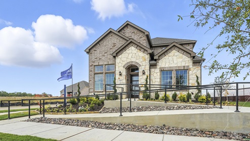 H221 Meridian Floorplan Elevation B Exterior Gallery Image-Lilybrooke at Legacy Hills in Celina, TX